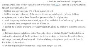 Betingelser for brug af artikeldatabasen gratisnyheder.dk