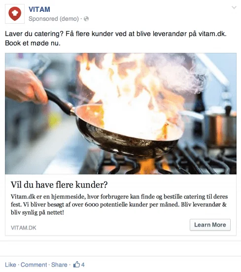 Vitam Facebook Ad