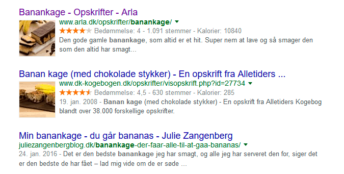 Rich Snippets med billeder i søgeresultaterne